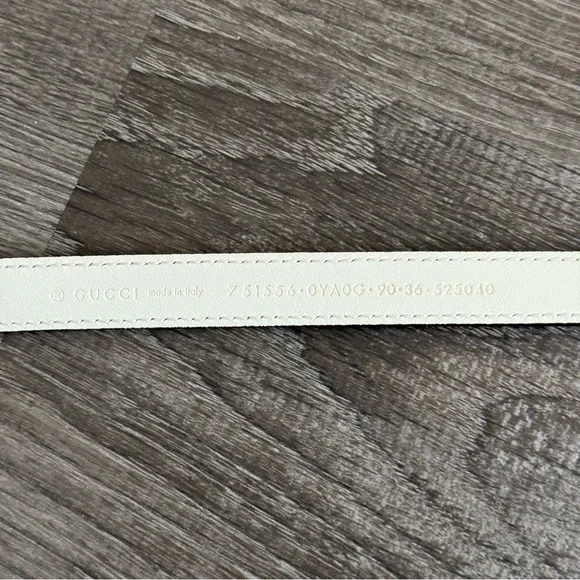 Gucci Thin Belt with Interlocking G Buckle - 90cm - Picture 5 of 11